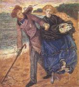 Dante Gabriel Rossetti, Writing on the Sand (mk28)